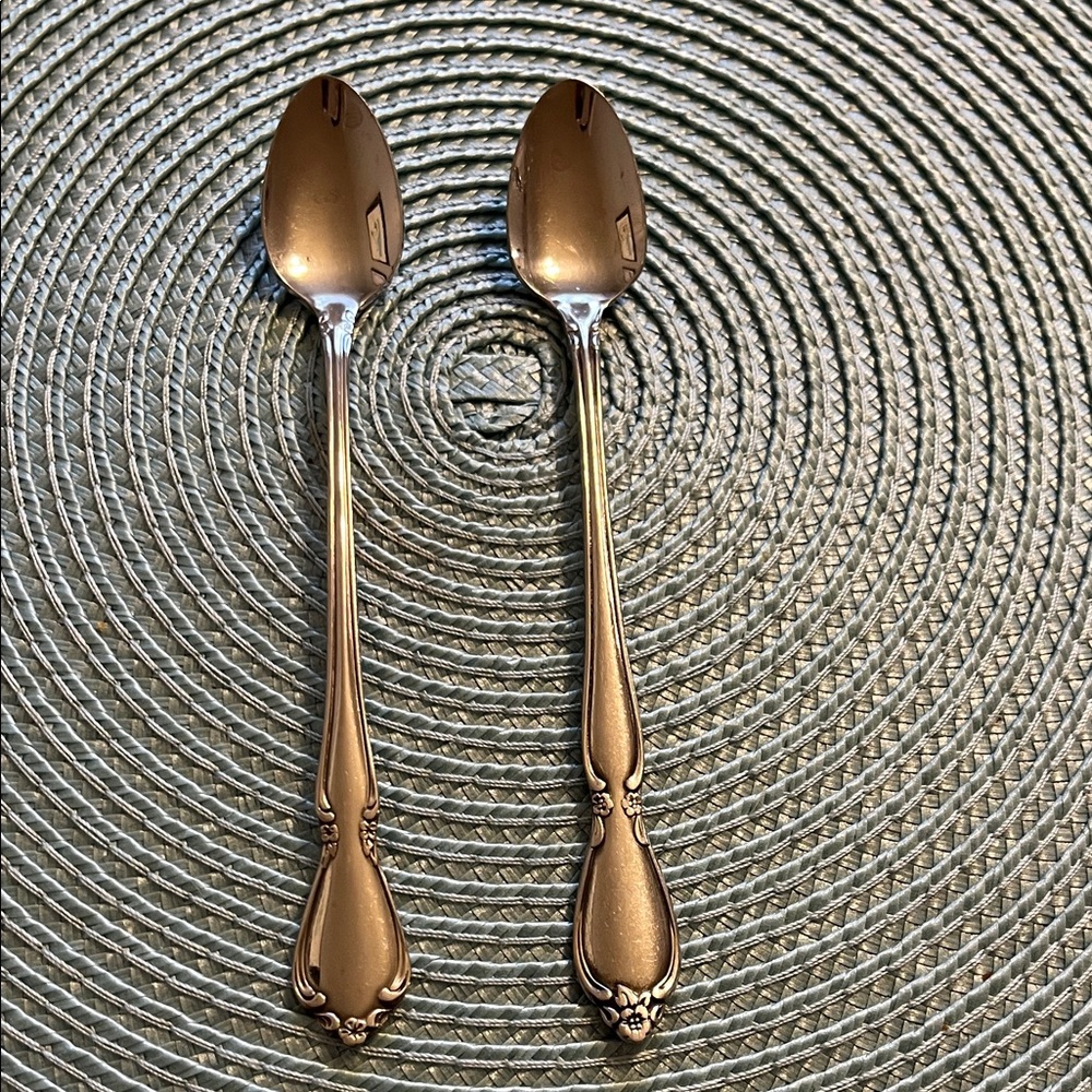Oneida Silver Stainless Sugar Spoons